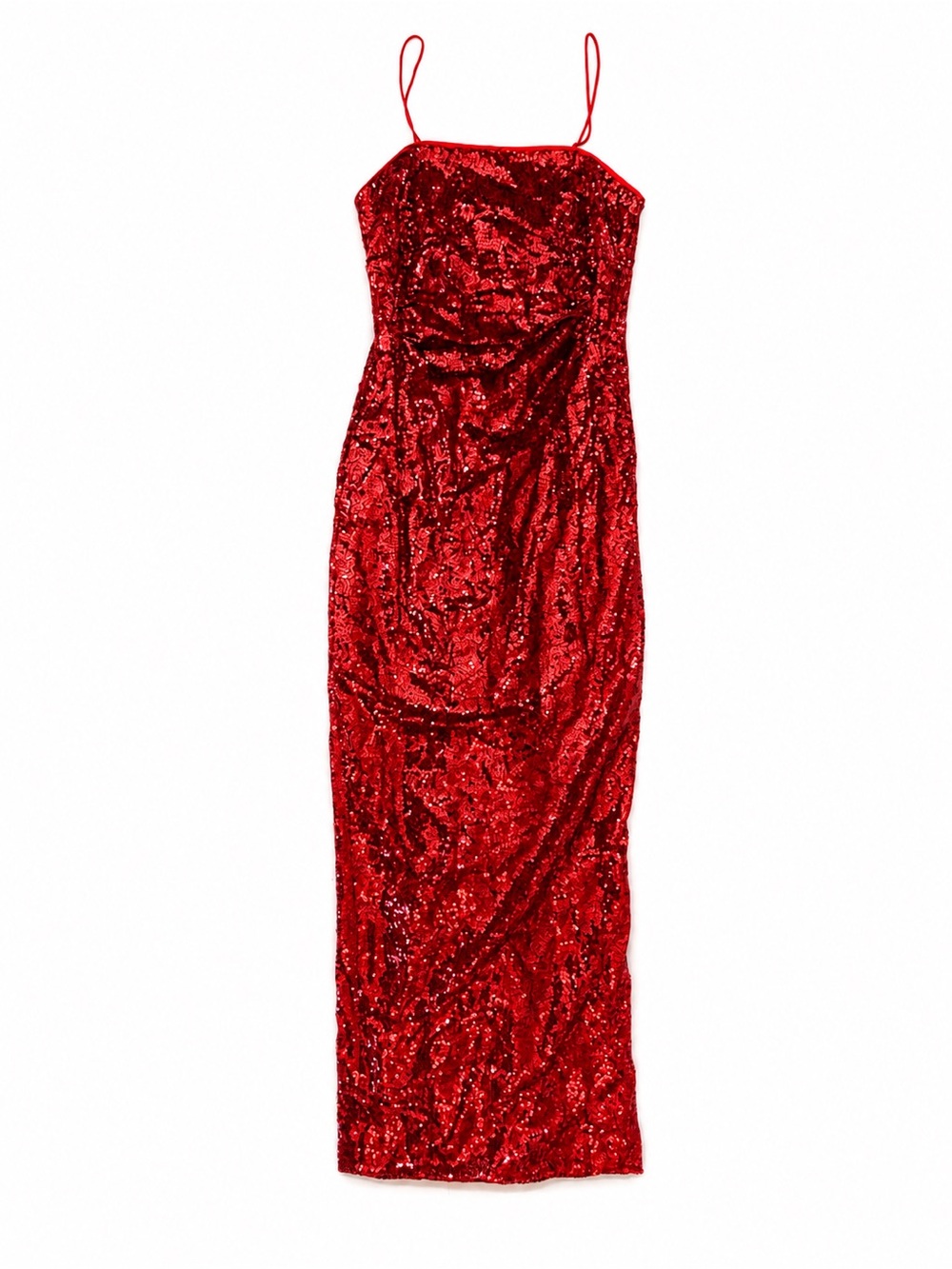Karen Millen Red Sequin Maxi Slip Dress